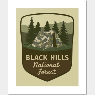 Black Hills National Forest Camping Badge Posters and Art